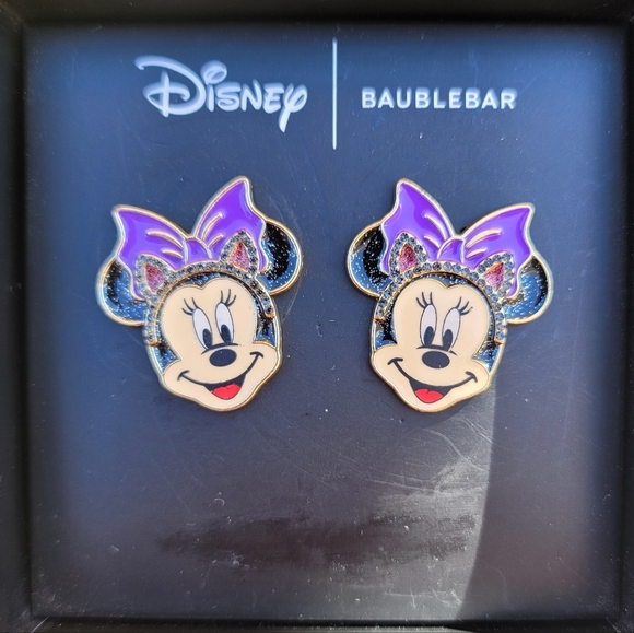 New Disney BaubleBar Minnie Mouse Earrings - Picture 1 of 1